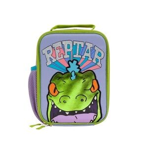 Reptar Green and Purple Reptile Lunch Bag